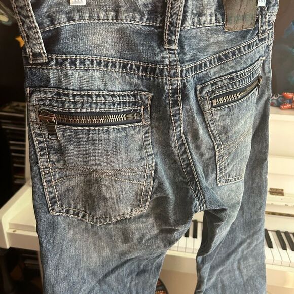 Y2K Express Men's Relaxed Jeans - Distressed Blue 30 x 30 - Picture 12 of 16